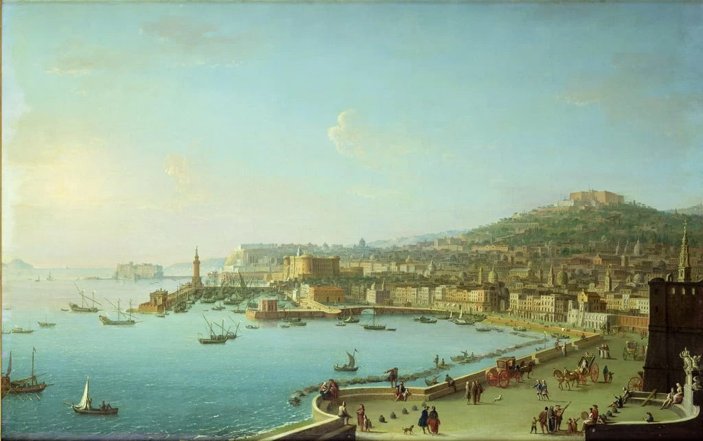 Veduta del porto di Napoli